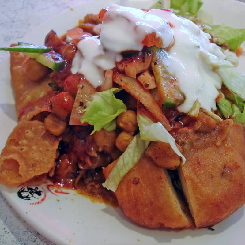 Patiala food hub - Samosa Chaat