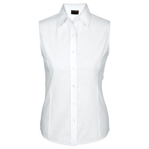 Barron Clothing | Ladies Oxford Blouse Sleeveless