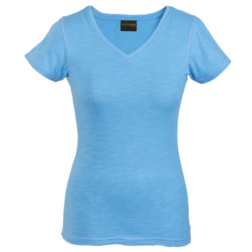 Barron Clothing | Ladies Slub V Neck T-Shirt