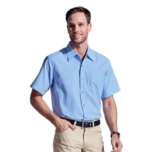 Barron Clothing | Mens Oxford Lounge Short Sleeve