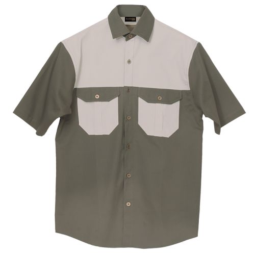 Barron Clothing | Two Tone Bush Shirt