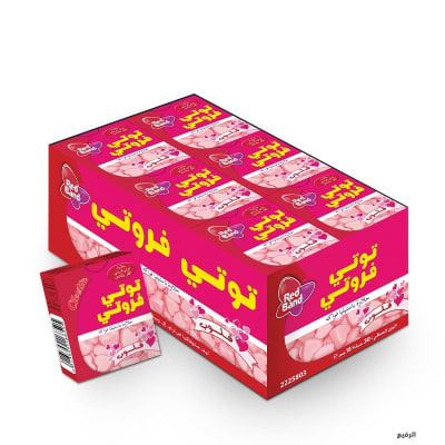 توتي فروتي  شكل قلب 18غ 30*