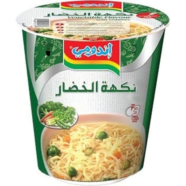 اندومي  كاسات بطعم الخضار60 غ 24*
