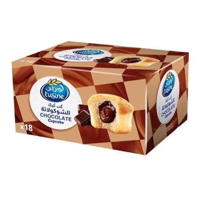 لوزين كب كيك شوكلاته  8*18