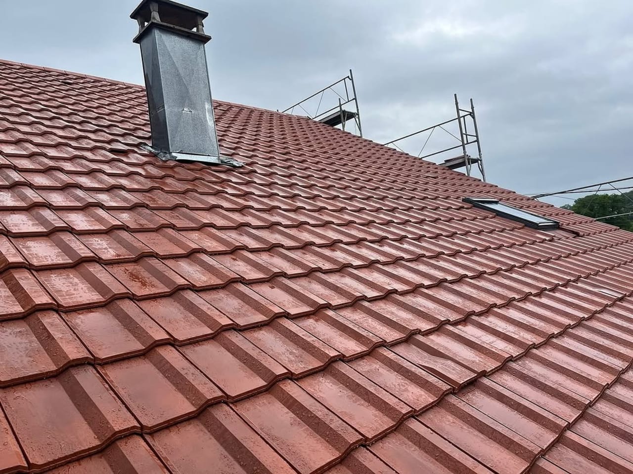 Réfection de toiture : couverture tuile terminée