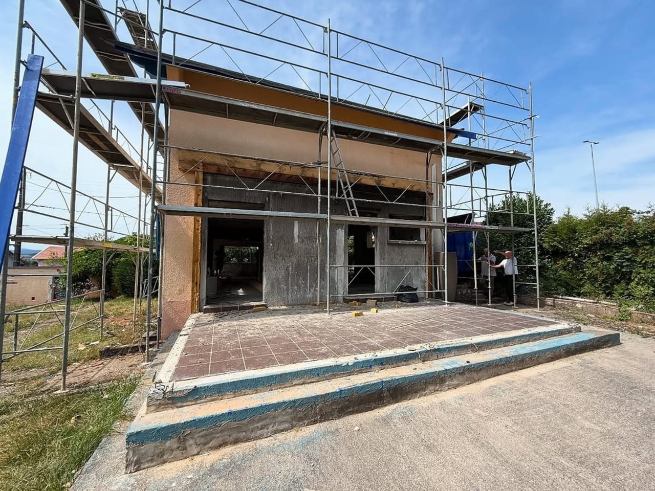 Rénovation façade : ravalement et mise en échafaudage