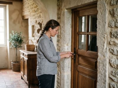Pose d'une porte d'entrée sur mesure