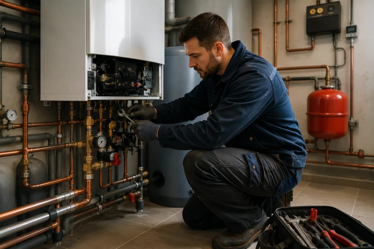 Installation d'une pompe à chaleur air-eau