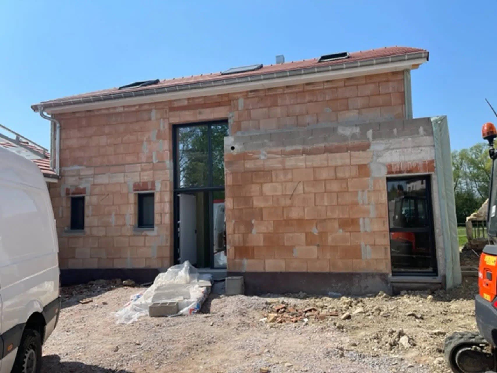 Construction neuve — elevation des murs