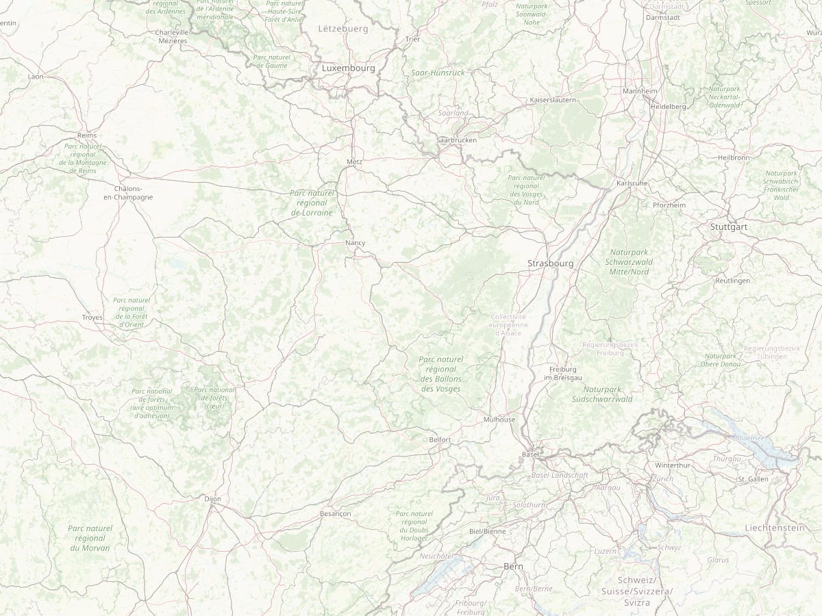 Carte de la zone d'intervention autour de Rambervillers