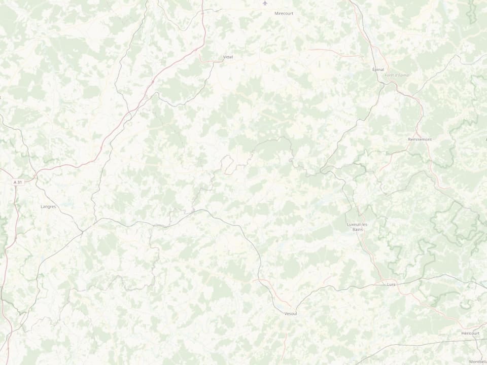 Carte de la zone d'intervention autour de Corre