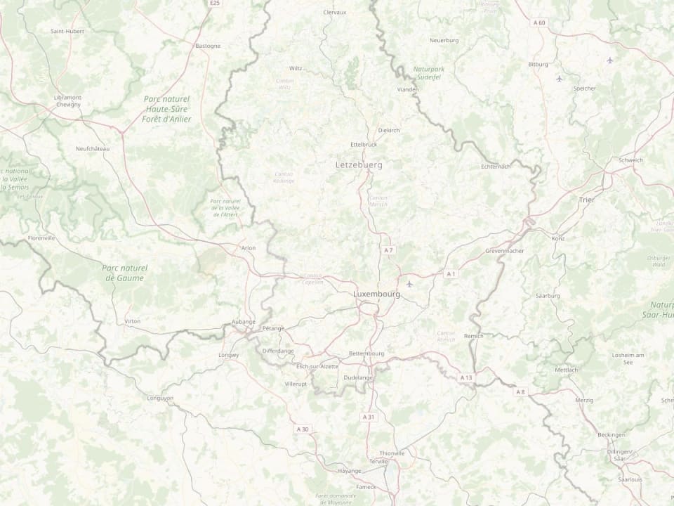 Carte de la zone d'intervention autour de Kehlen