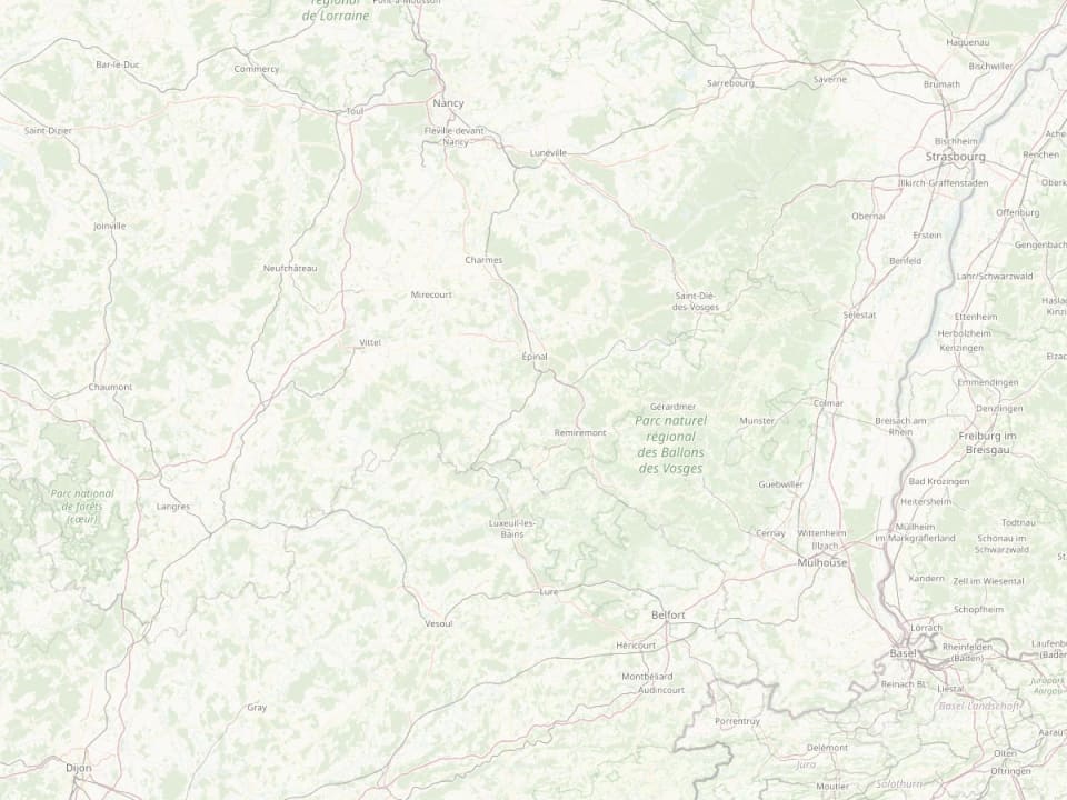 Carte de la zone d'intervention autour de Hadol
