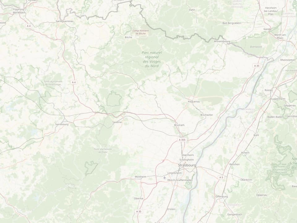 Carte de la zone d'intervention autour de Wickersheim-Wilshausen