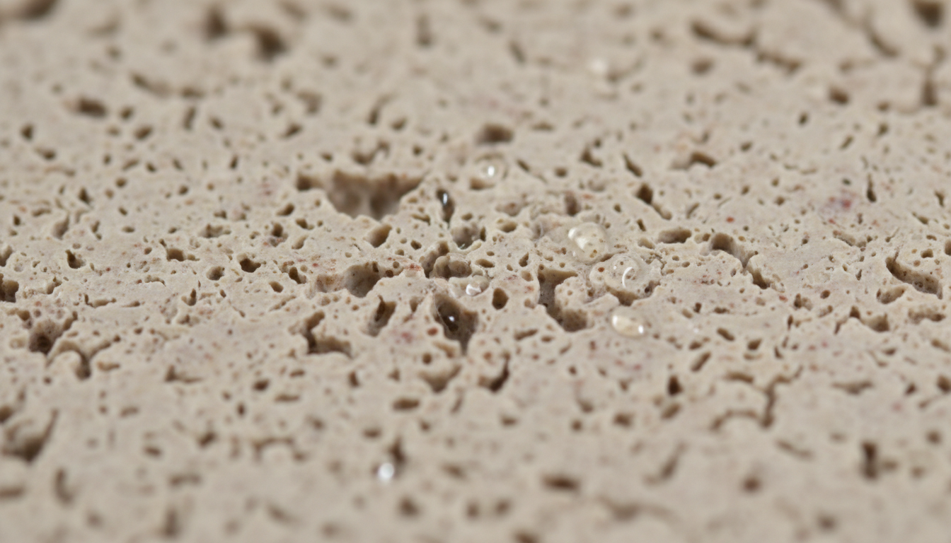 Gros plan sur la texture minérale, capturant l'humidité avec précision et élégance.