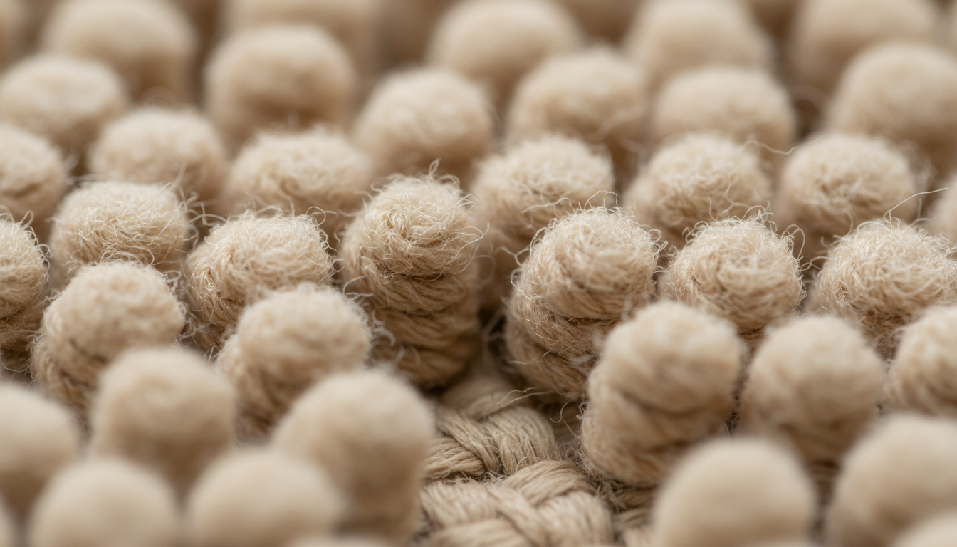Gros plan sur la texture douce et légèrement peluchée, idéale pour un confort optimal.