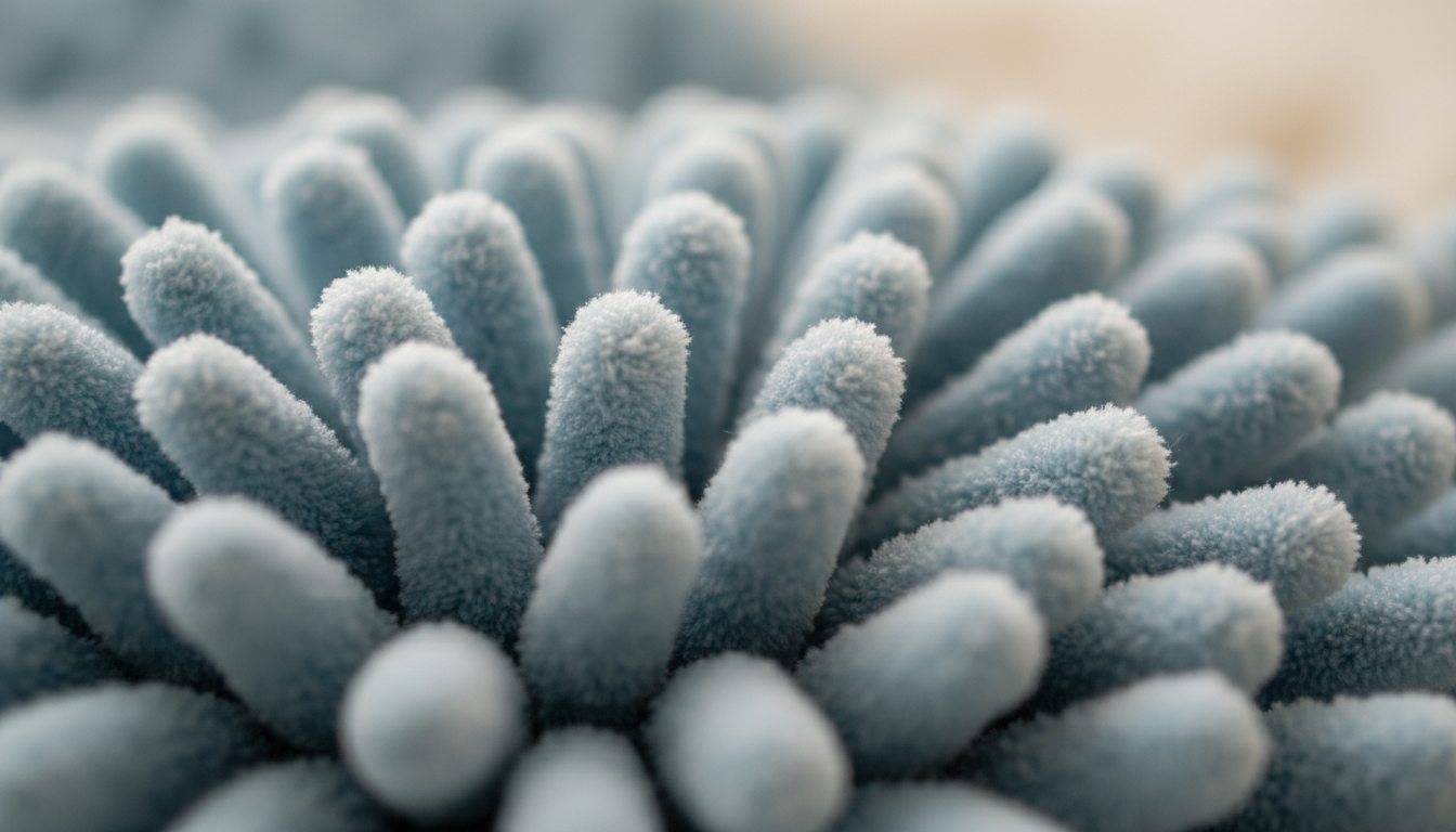 Textures douces et côtelées en bleu marine, capturant la lumière et le confort.