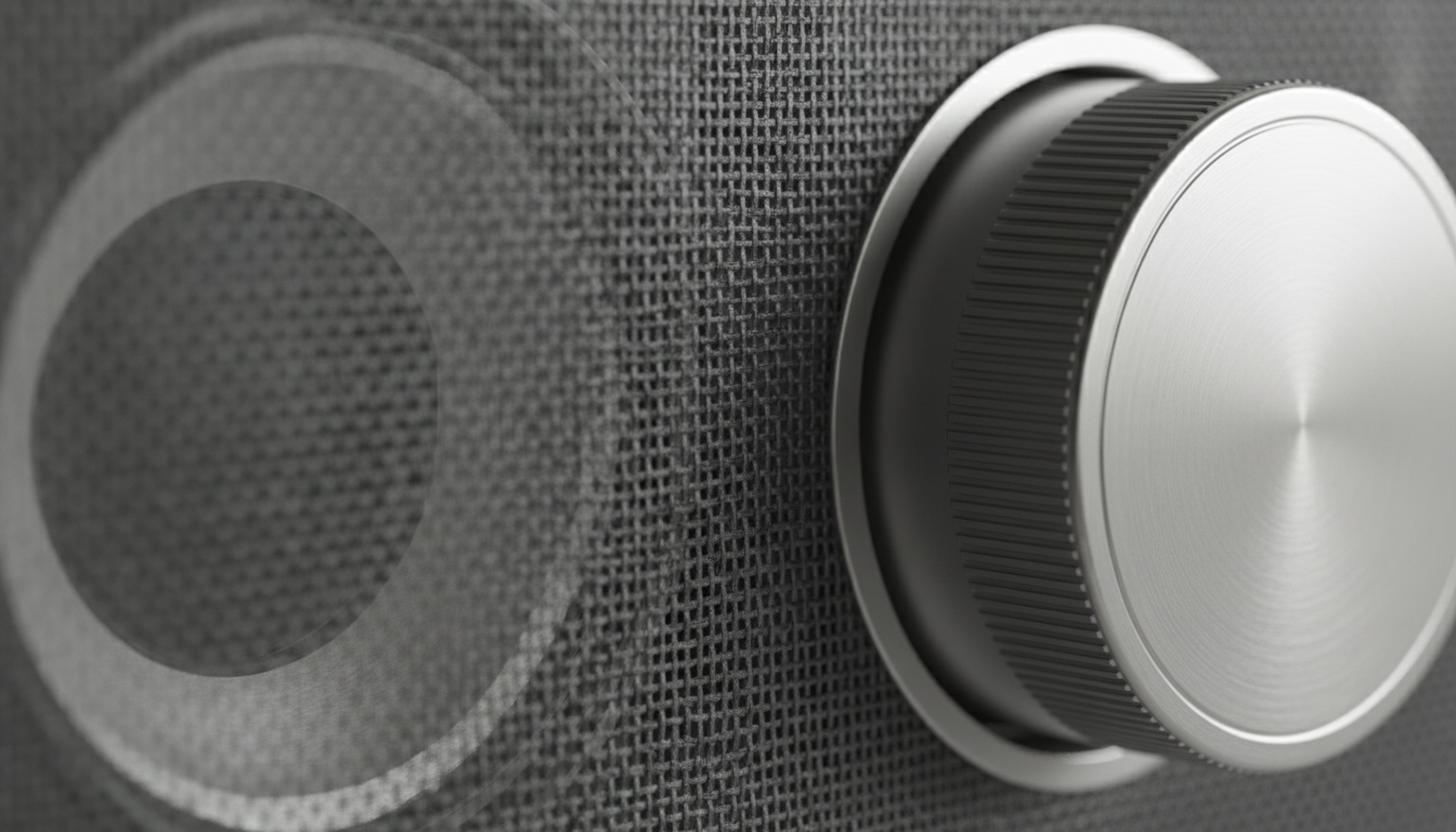 Gros plan sur l’écran LED noir, affichant l’heure avec une texture mate élégante.