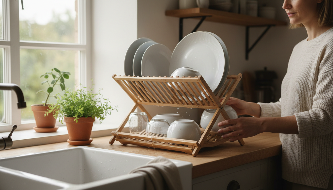 Avis sur l'installation d'un égouttoir en bambou - ambiance