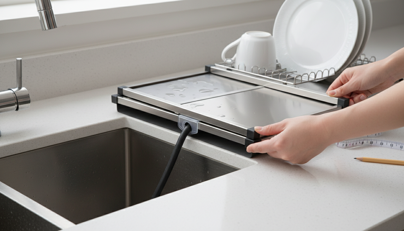 Comment ajuster un égouttoir extensible - tutorial