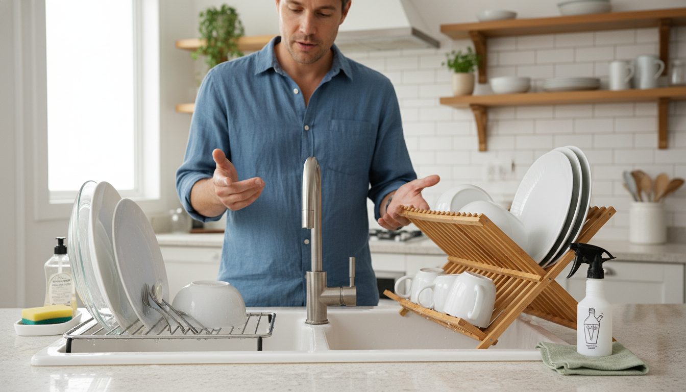 Égouttoir en inox vs bois : que choisir ? - decor