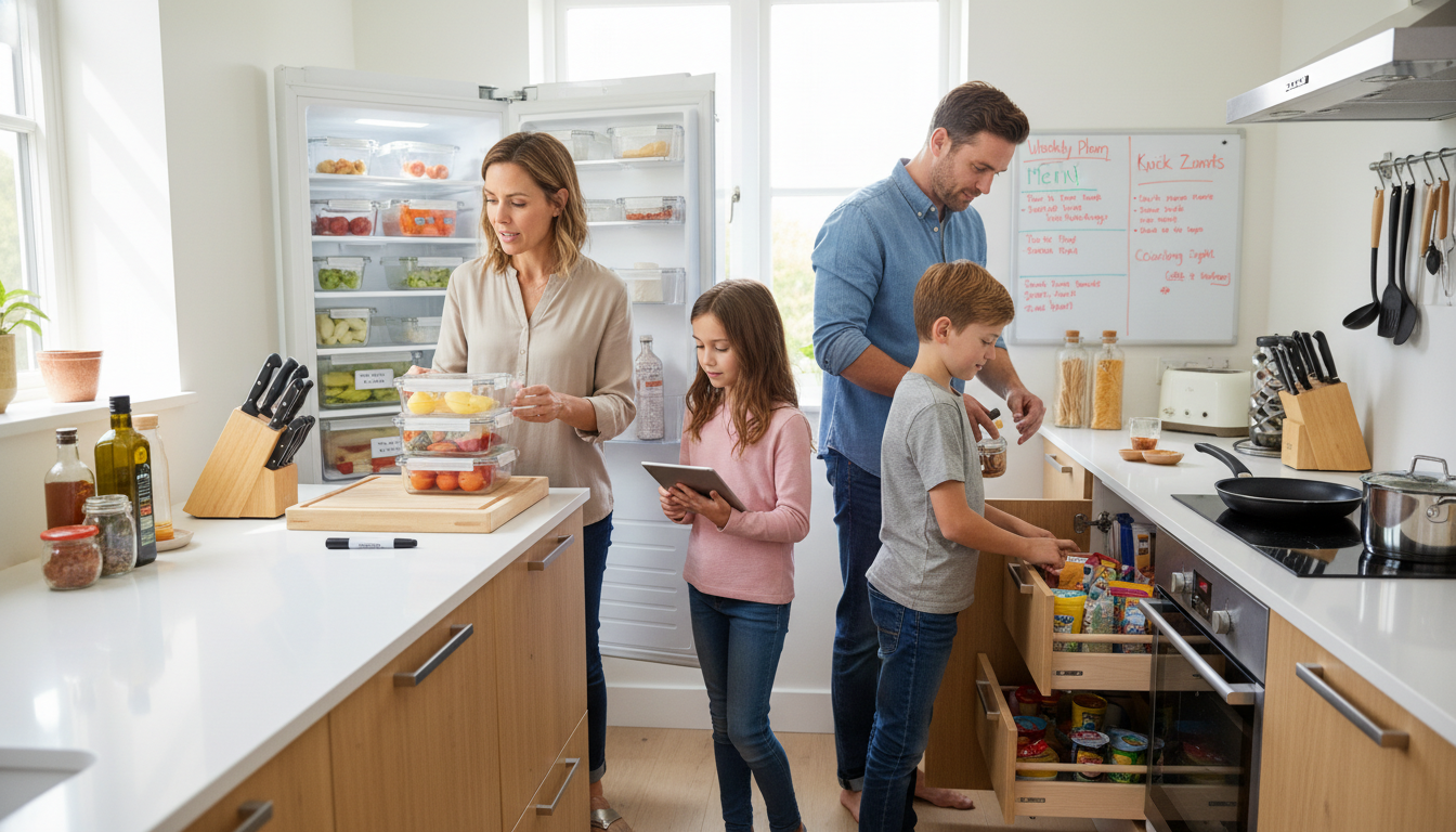 Organisation de cuisine pour vie de famille active - lifestyle