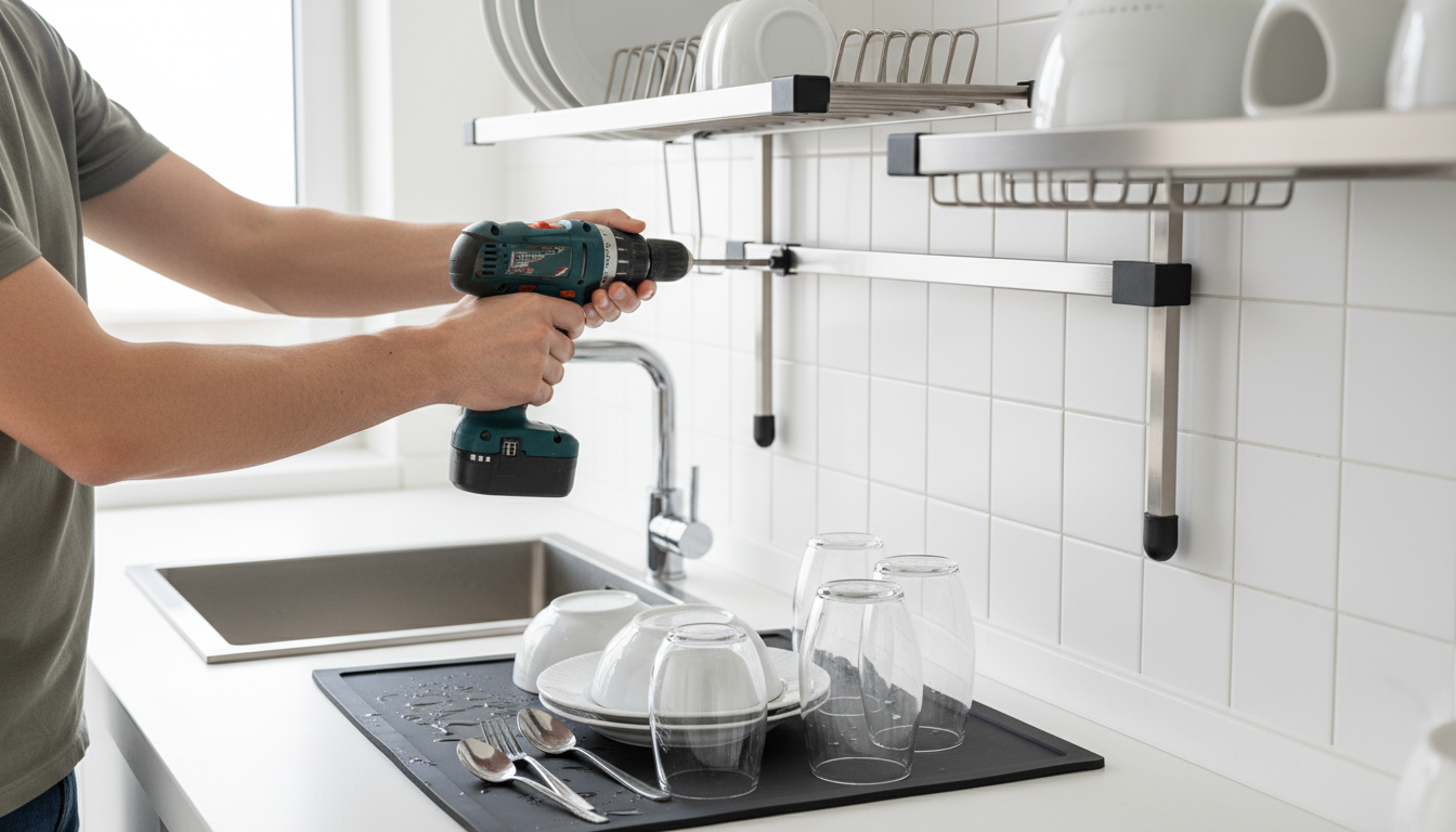 Retours d'expérience sur l'utilisation d'un égouttoir mural - tutorial