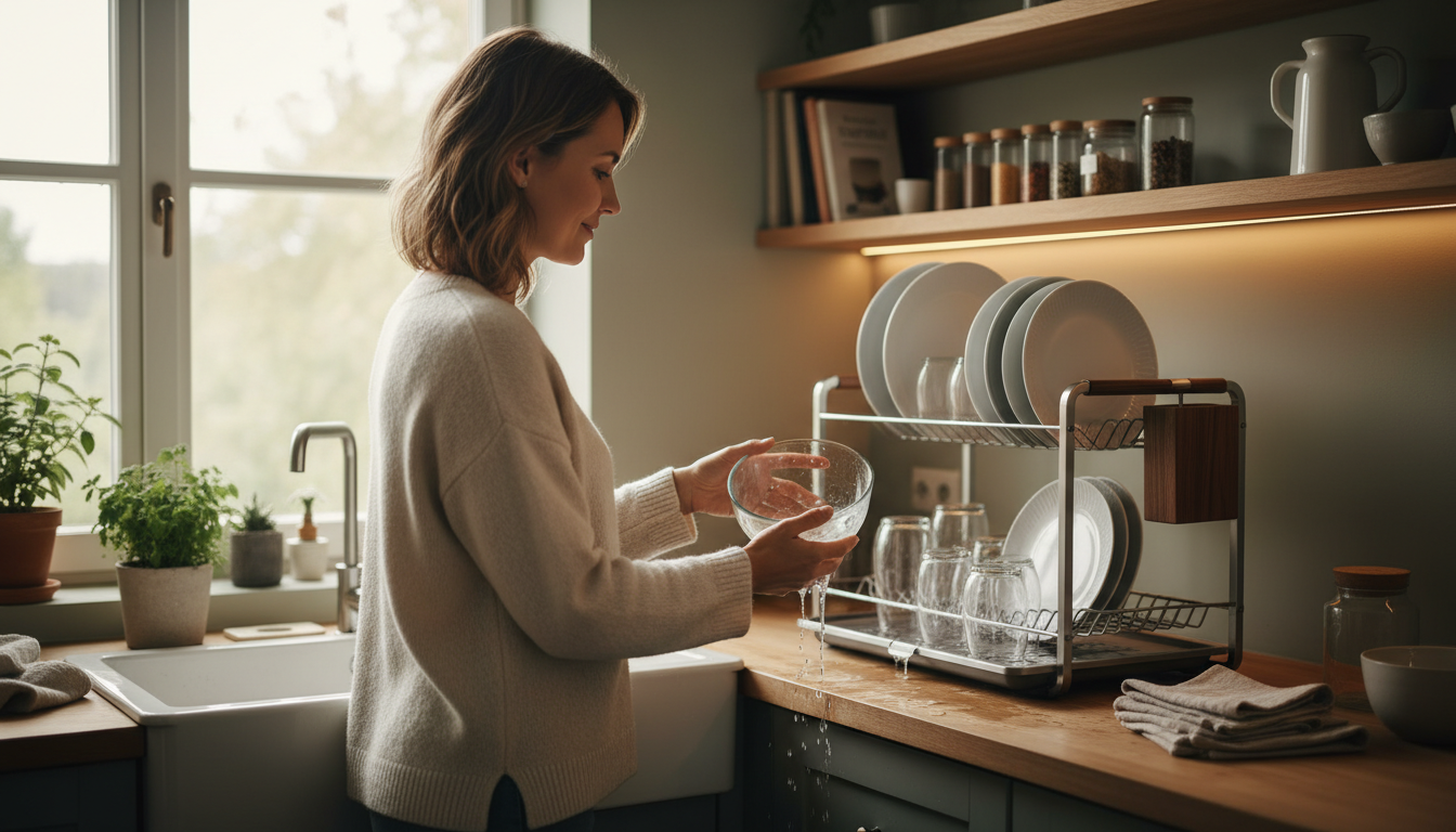 Comment utiliser un égouttoir pour optimiser l'espace - ambiance