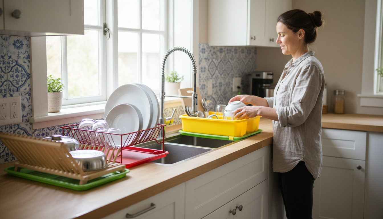 Égouttoirs colorés pour égayer votre cuisine - decor