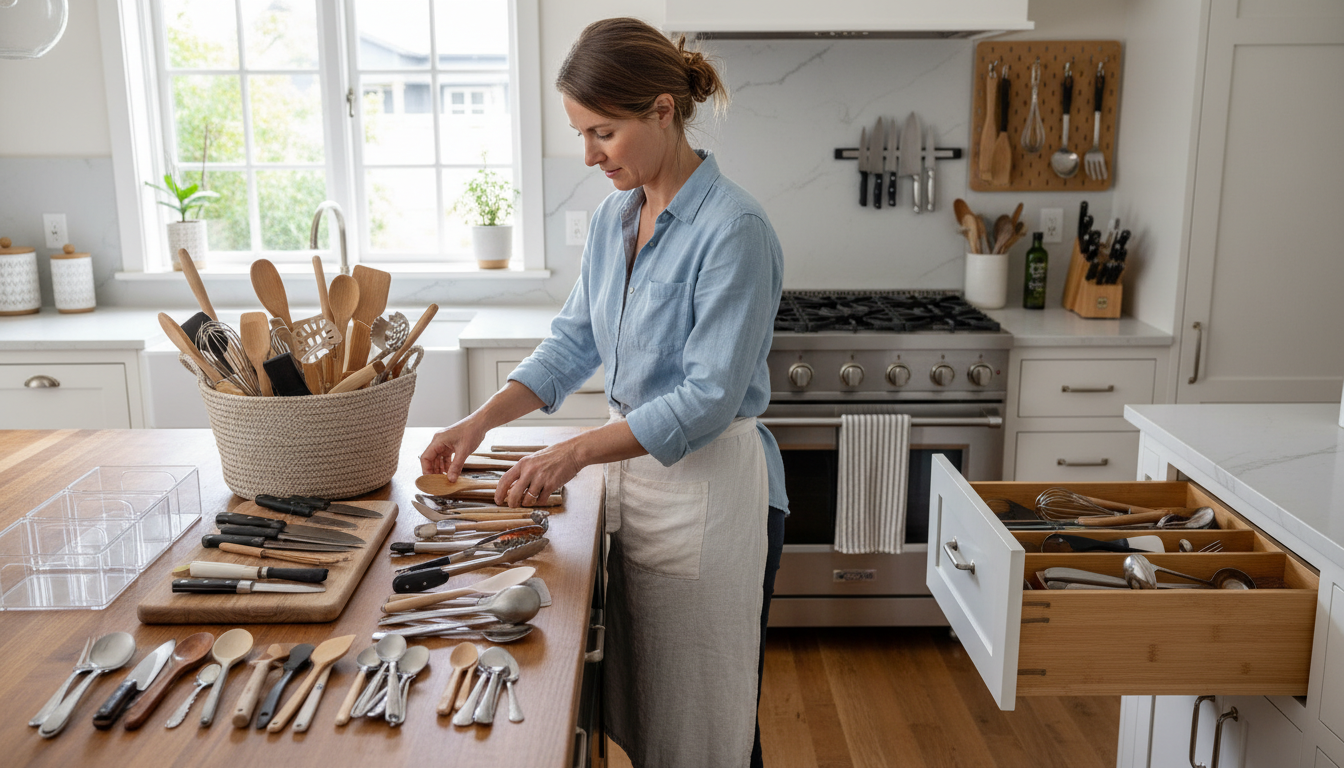 Méthodes simples pour organiser vos ustensiles - decor