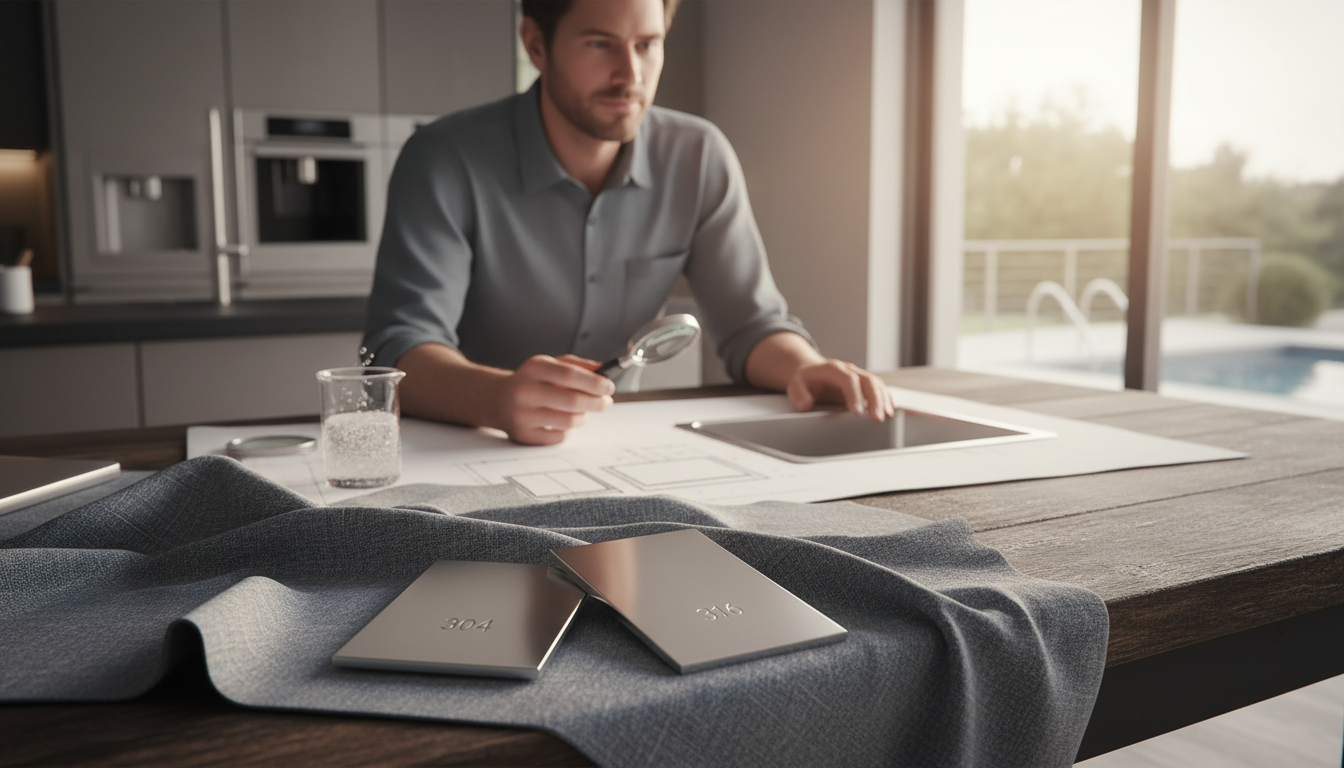 Différence entre inox 304 et 316 - ambiance