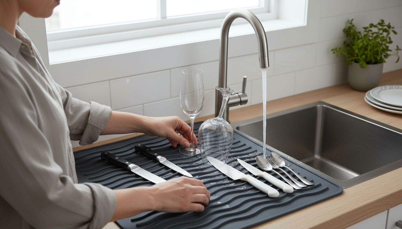 Ustensiles compatibles avec égouttoirs en caoutchouc - decor