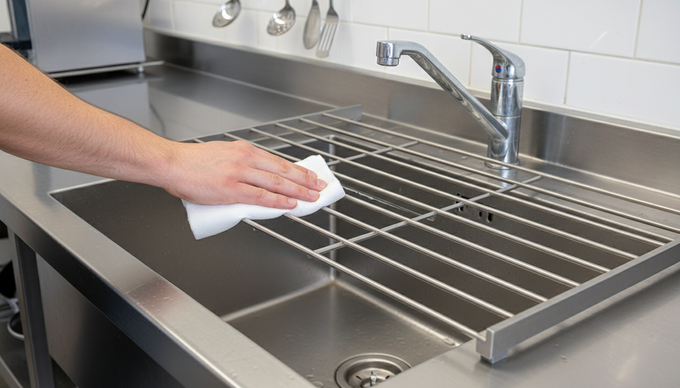 Égouttoirs métalliques pour une cuisine industrielle - tutorial