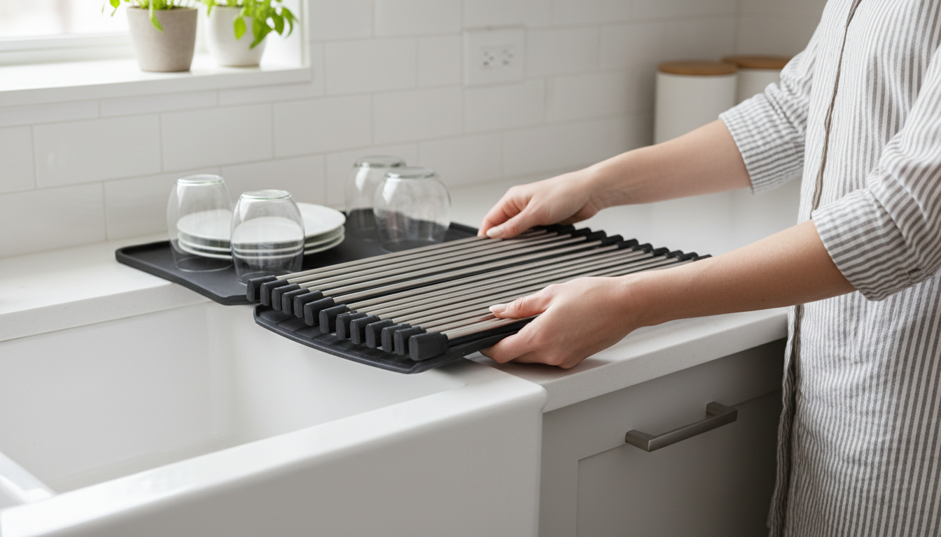 Égouttoirs pliables pour une cuisine bien organisée - tutorial