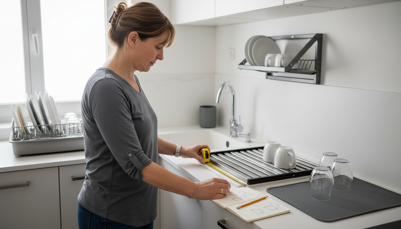 Égouttoir encombrant : alternatives compactes - lifestyle