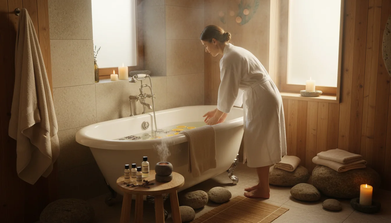 Inspirer un esprit spa chez soi: matières, lumière, senteurs - decor