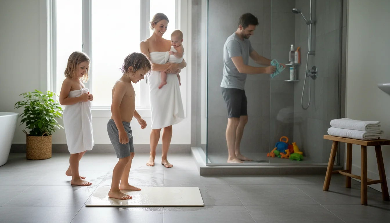 Erfahrungen einer 5-köpfigen Familie mit einer Diatomit-Badematte - lifestyle