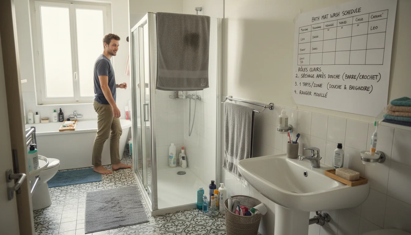 Hygiène d’un tapis de bain en colocation: règles simples - decor