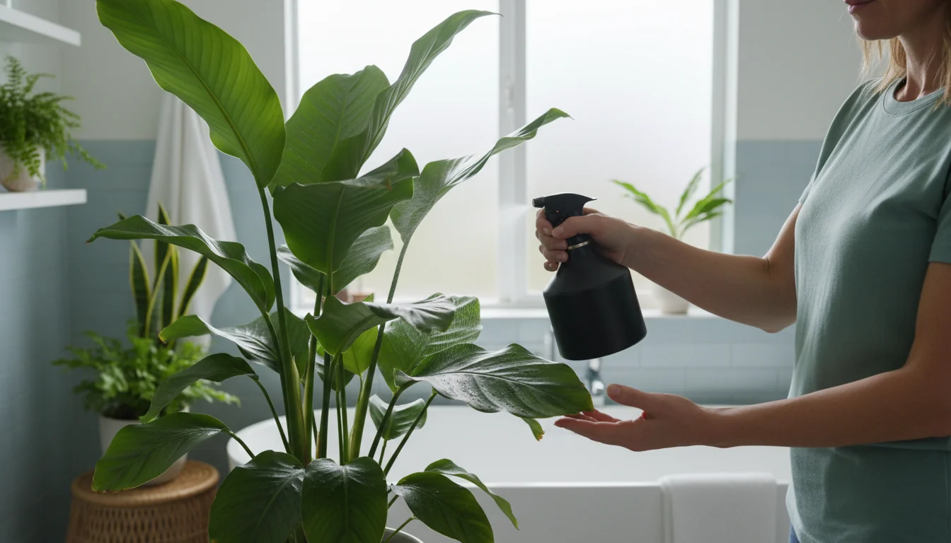 Badezimmerpflanzen für feuchte Räume für ein gesundes Badezimmer - detail