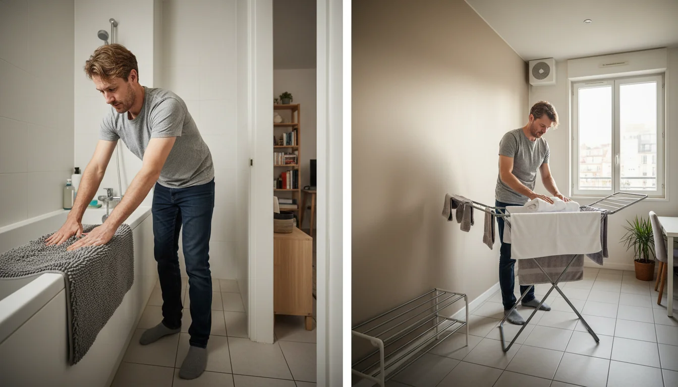 Badematte schnell trocknen Wohnung - lifestyle