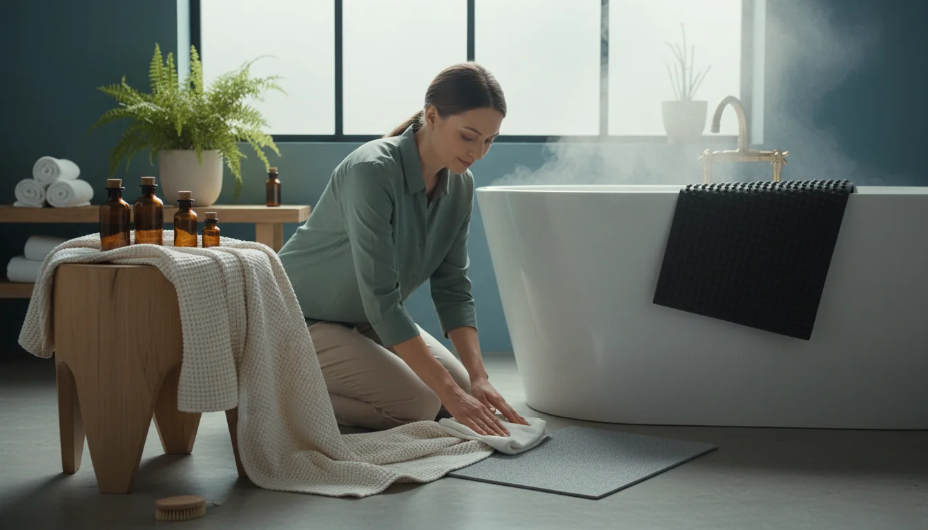 Désinfecter un tapis de bain sans l’abîmer: méthodes sûres - ambiance