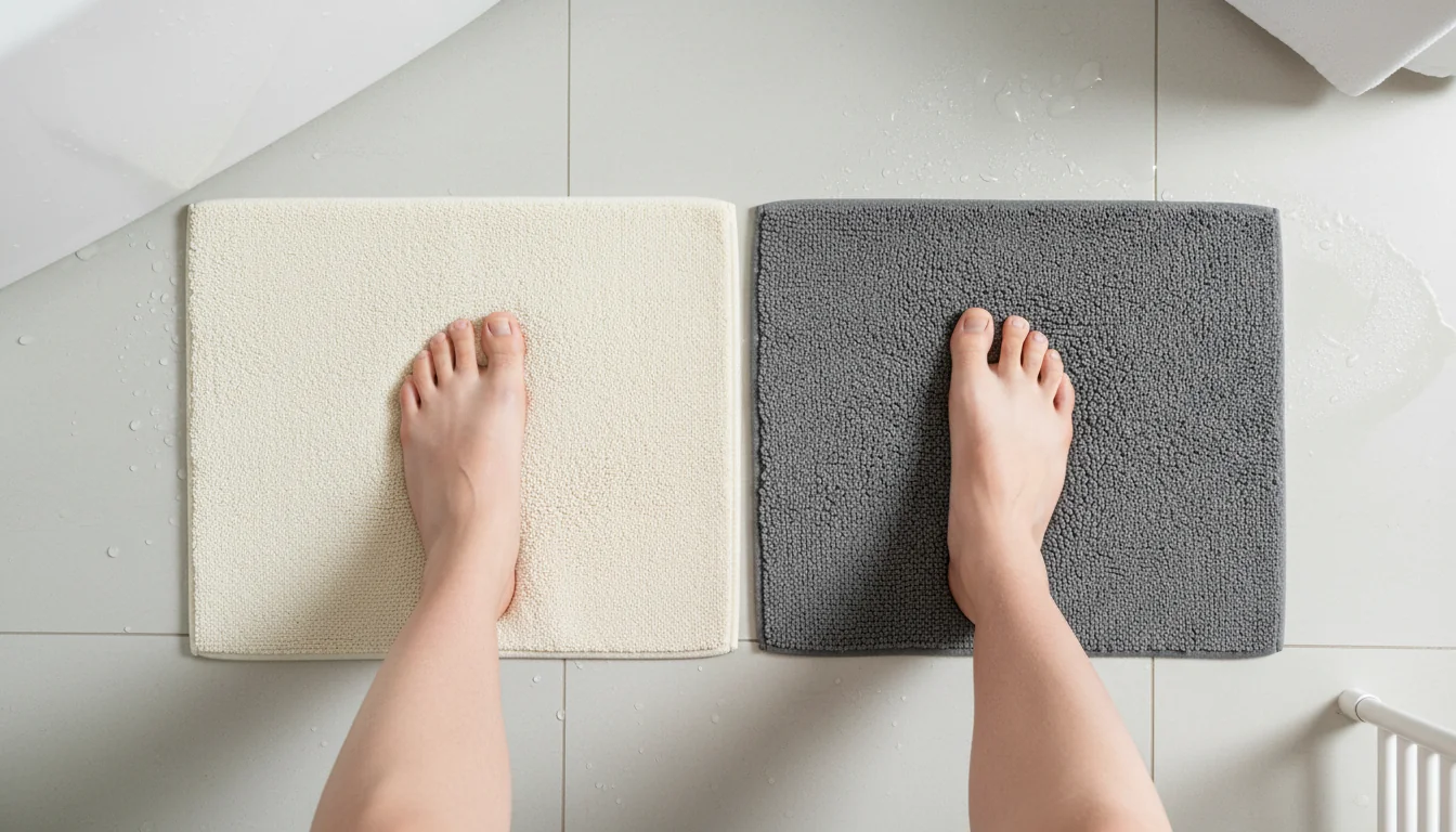 Tapis à mémoire de forme ou mousse classique: confort réel - tutorial