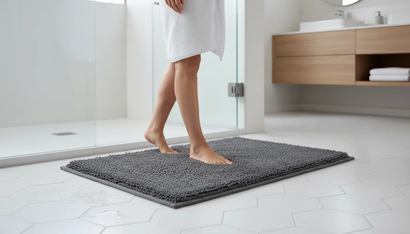 Tapis de bain microfibre ultra absorbants: valeurs sûres - decor