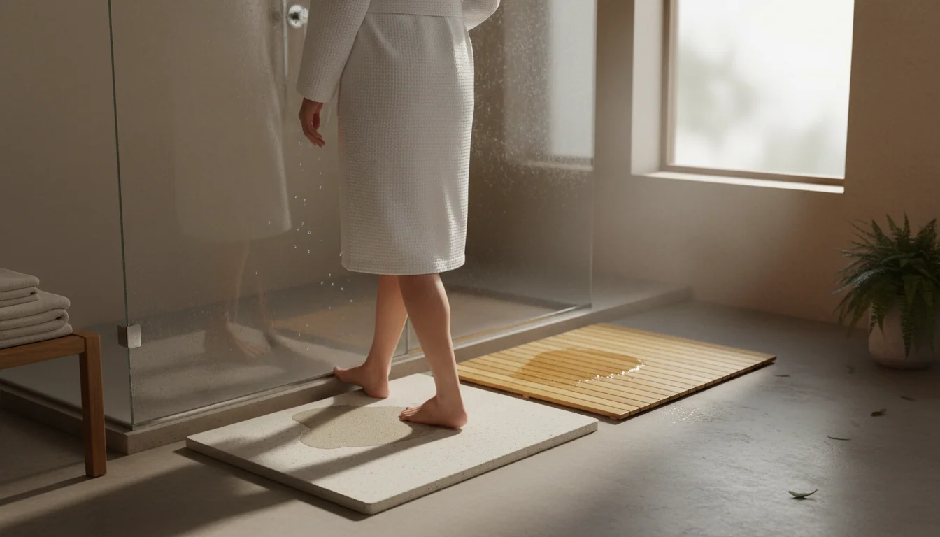 Tapis en bambou ou diatomite: hygiène et séchage comparés - ambiance