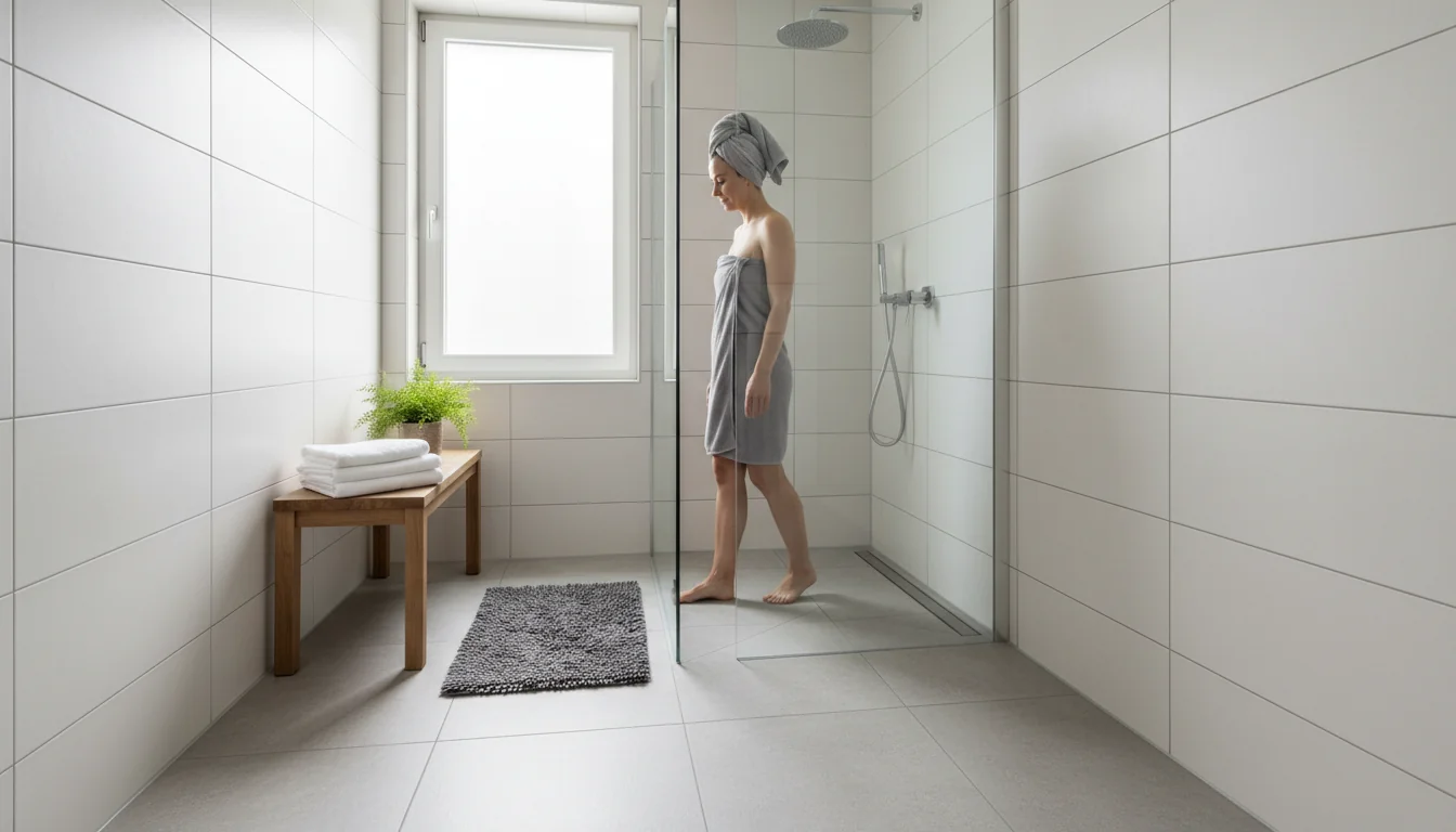 Kleine badkamers: de vloer rond de douche optimaal benutten - lifestyle