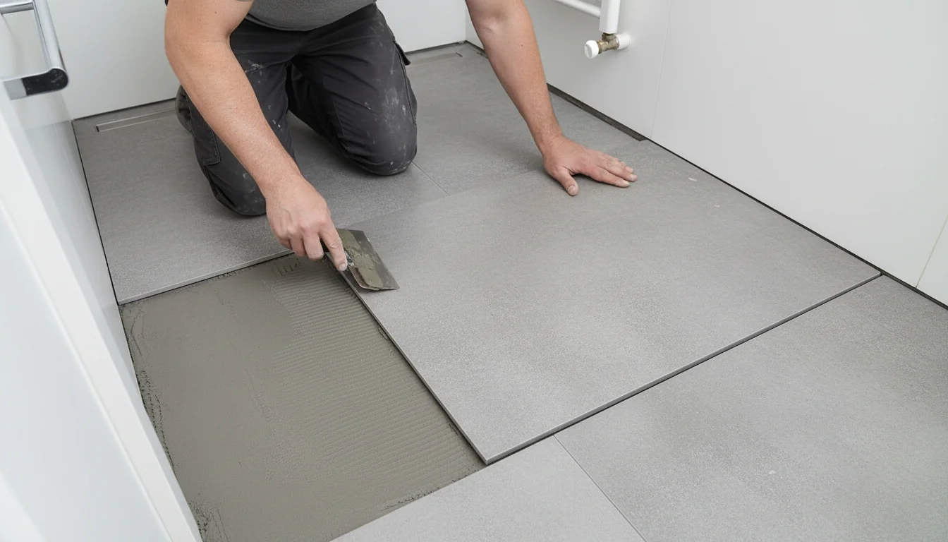 Kleine badkamers: de vloer rond de douche optimaal benutten - detail