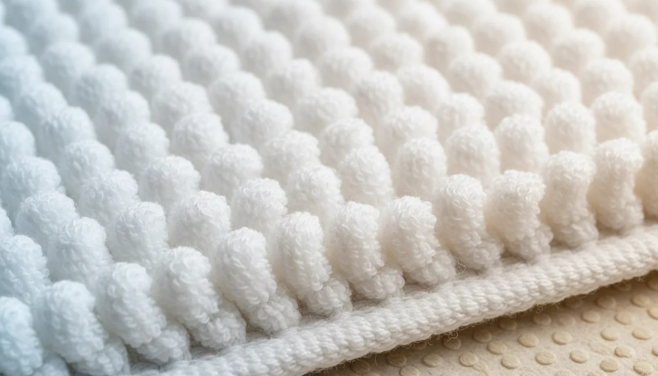 Alfombrillas de baño blancas fáciles de mantener para alquileres de Airbnb - decor