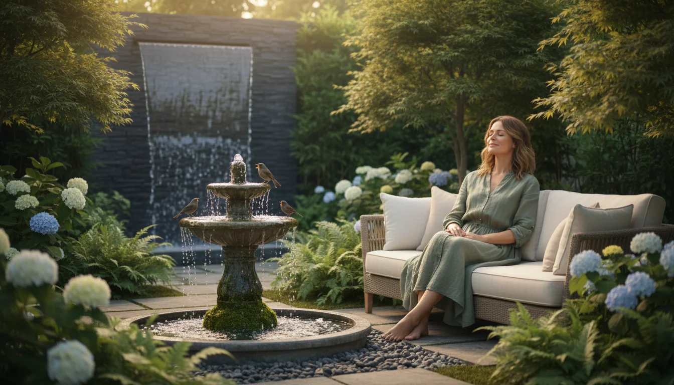 Son, oiseaux, eau : créer une ambiance apaisante au jardin - ambiance