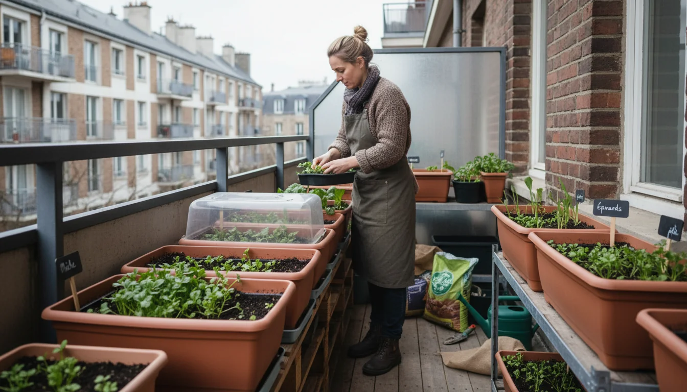 Mâche et épinards en pot: verdure d’hiver en ville - lifestyle