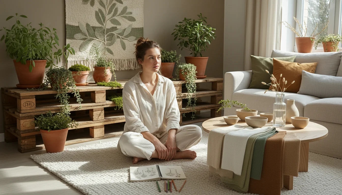 Décoration végétale slow : palettes, matières et couleurs - decor